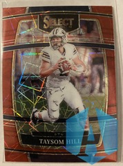 2022 Select Draft Picks Concourse Taysom Hill #97 Red Laser Prizm SP Saints